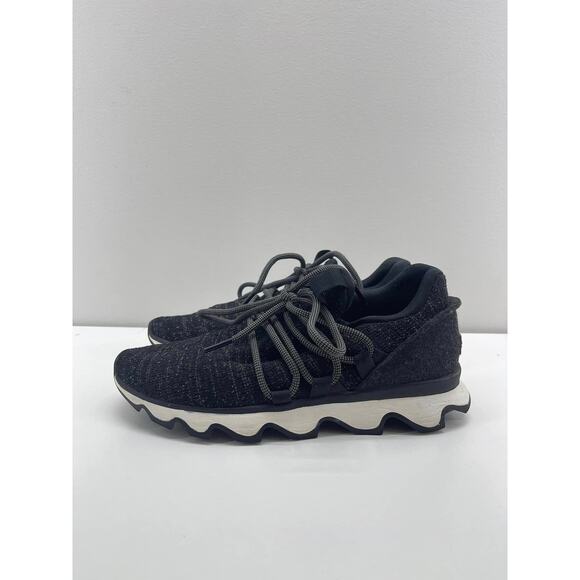 Sorel Kinetic Impact Lace Up Sneakers Womens 7.5 Black Gray Knit Athletic Sporty - Picture 4 of 9